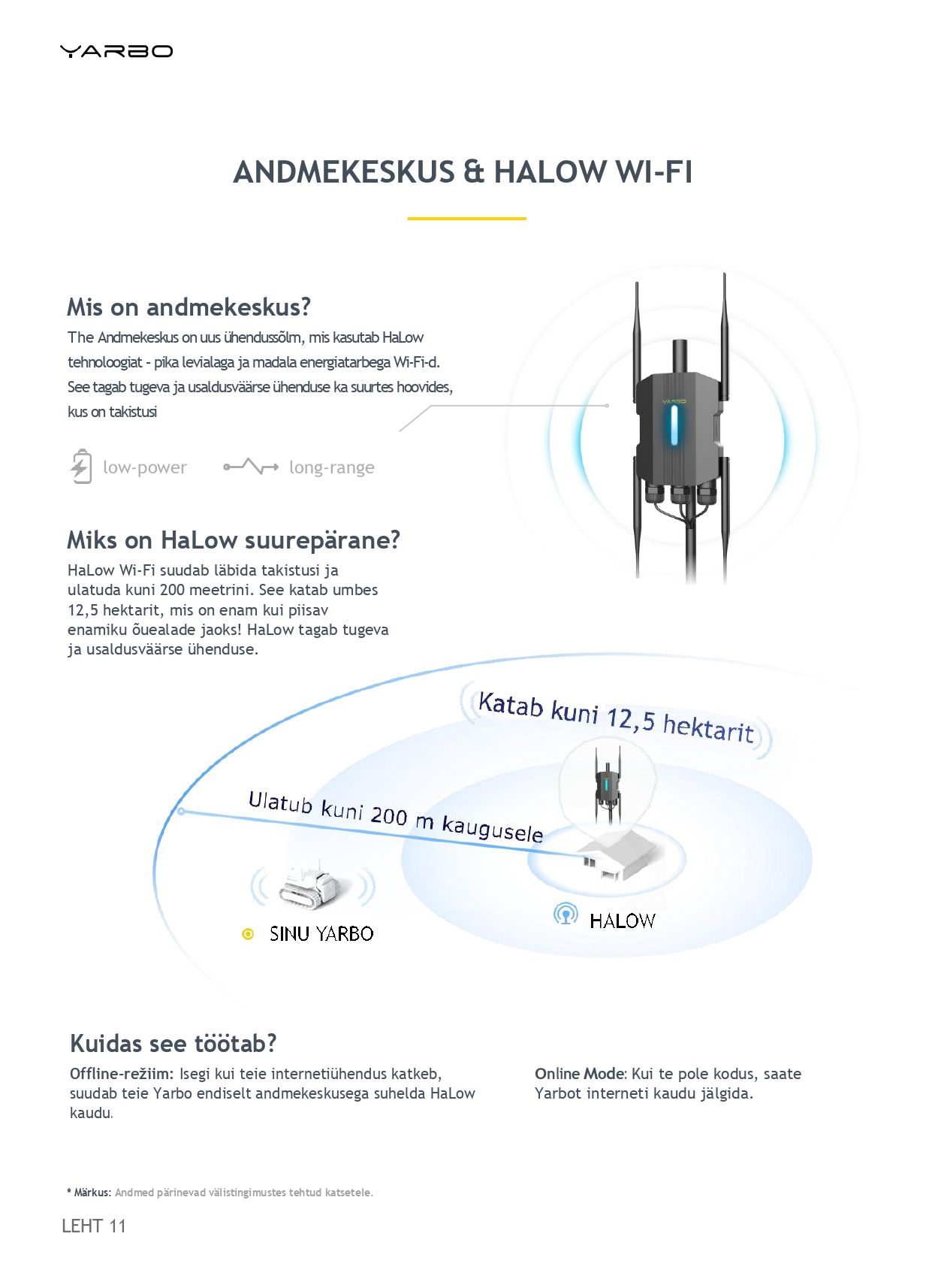 Yarbo robotniiduk kuni 25000m2 Kadde Company OÜ